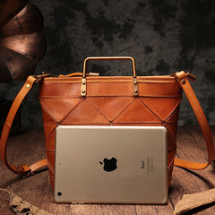 Distressed Leather Tote Bags Small Tote Handbags Craft Tote Bag