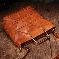 Distressed Leather Tote Bags Small Tote Handbags Craft Tote Bag