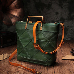 Distressed Leather Tote Bags Small Tote Handbags Craft Tote Bag