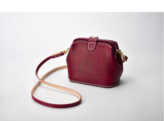 Handmade Womens Green Leather Small doctor Purse shoulder doctor bags for women - iLeatherhandbag