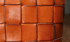 Handmade Leather Cem Bucket Bag