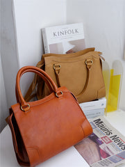 Minimalist Genuine Leather Handbag For Women