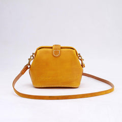 Handmade Womens Tan Leather Small doctor Purse shoulder doctor bags for women