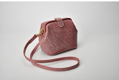 Handmade Womens Green Leather Small doctor Purse shoulder doctor bags for women - iLeatherhandbag