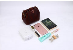 Handmade Womens Green Leather Small doctor Purse shoulder doctor bags for women - iLeatherhandbag