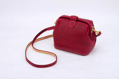 Handmade Womens Green Leather Small doctor Purse shoulder doctor bags for women - iLeatherhandbag