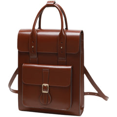 3in1 Leather Laptop Backpack Briefcase Bag