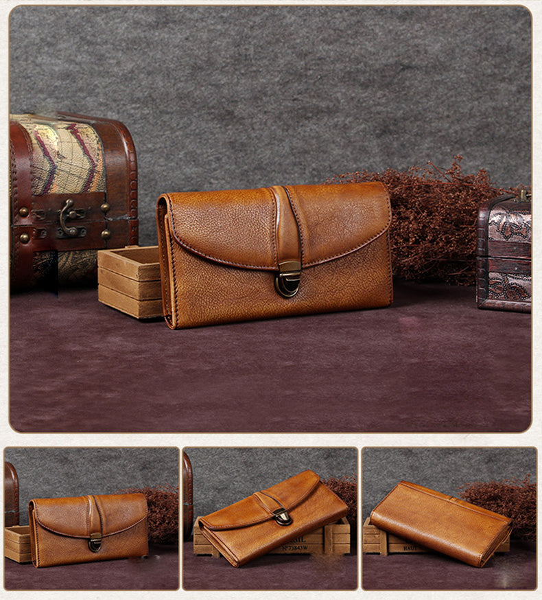Leather Brown Clutch Purse – MADE FREE®