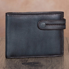 Mens Leather Slim Small Billfold Card Holder Wallet Purse