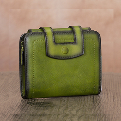 Cute Leather Small Trifold Card Holder Wallet Purse Womens - iLeatherhandbag