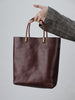 Small Genuine Leather Horizontal Tote Bags Purses For Women - iLeatherhandbag