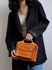 Small Leather Satchel Handbags For Women