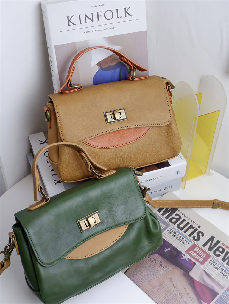 Small Leather Satchel Bag For Women – iLeatherhandbag