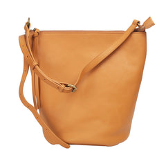 Minimalist Soft Leather Tote Bucket Crossbody Bag
