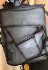 Funky Large Distressed Leather Backpack Bag