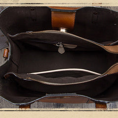 Retro Leather Tote Handbags