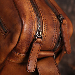 Mens Distressed Leather Messenger Bag Side Shoulder Bag