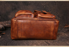 Mens Distressed Leather Messenger Bag Side Shoulder Bag