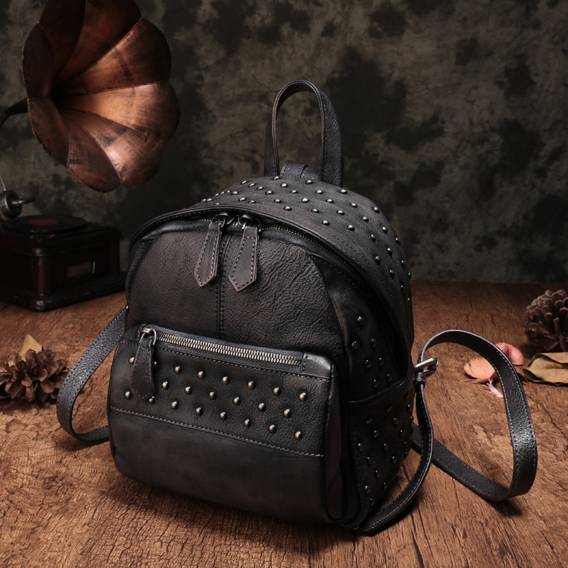 Waxed Canvas Leather Backpack | Canvas Rucksack – Western Leather Goods