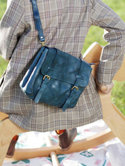 Women's Leather Top Handle Satchel Bookbag Handbags Purse