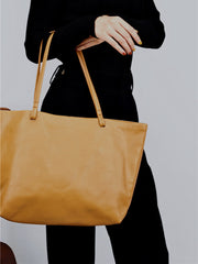 Womens Daily Leather Shopper Tote Bags