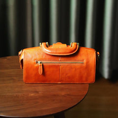 Womens Tan Leather Doctor Handbag Purses Vintage Handmade Doctor Crossbody Purse for Women - iLeatherhandbag
