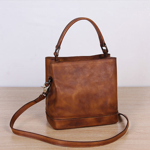 Distressed leather purse on sale