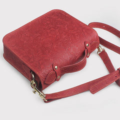 Small Womens Leather Satchel Bag Flora Top Handle Satchel Purse