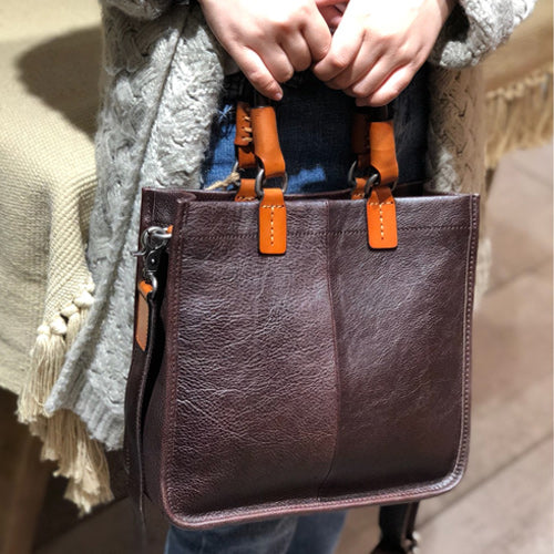 Buy Women Fashion Synthetic Leather Handbags Tote Bag Shoulder Bag Top  Handle Satchel Purse Wallet Set 4pcs, A-black & Brown, Large at Amazon.in