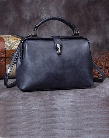 Mini Leather Doctors Satchel Handbag - iLeatherhandbag