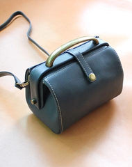 Handmade Womens Tan Leather Mini Doctor Handbags Shoulder Purses Tan Doctor Purses for Women